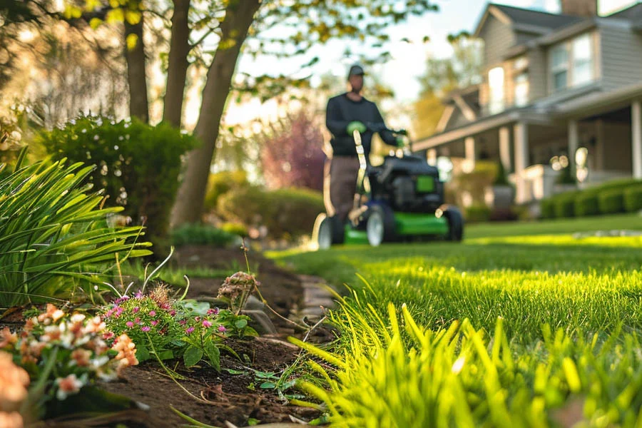 battery operated push lawn mower